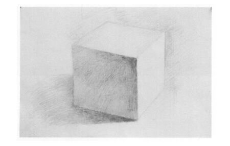 正方體素描寫生步驟03