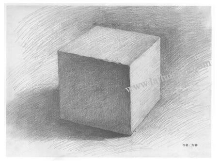 正方體素描寫生步驟04