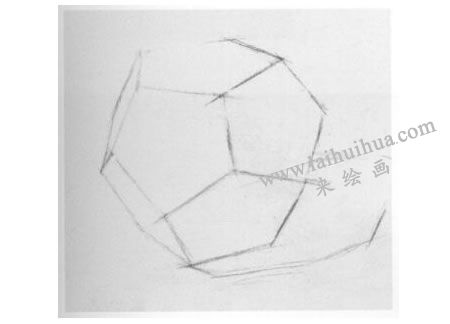 多面體素描寫生步驟01