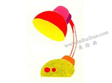 臺(tái)燈油畫棒作畫步驟圖解04