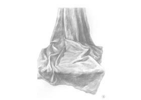 臺(tái)布素描畫(huà)法步驟