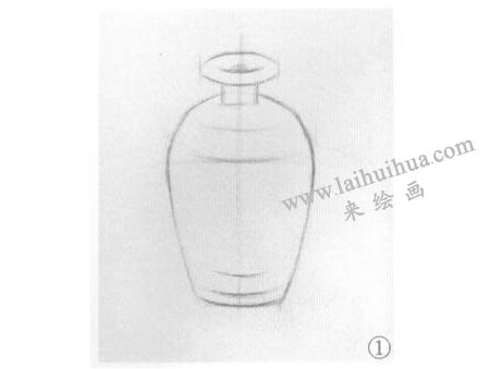 黑油瓶素描畫(huà)法步驟01