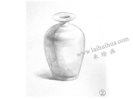 黑油瓶素描畫(huà)法步驟02