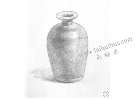 黑油瓶素描畫(huà)法步驟03