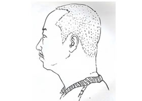 人物頭像側(cè)面線描寫生畫法