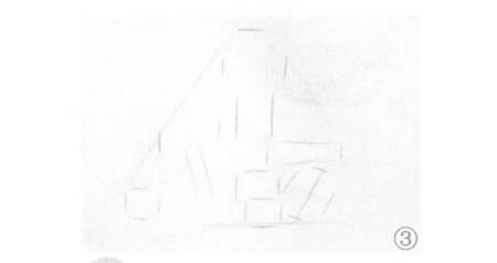 有蘋(píng)果的靜物組合素描畫(huà)法步驟03