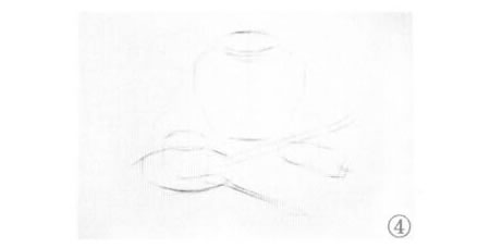 有咖啡杯的靜物組合素描畫(huà)法步驟04