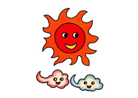 太陽油畫棒作畫步驟