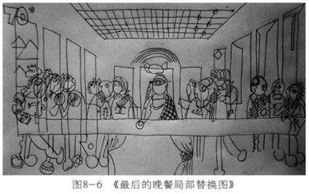 《最后的晚餐局部替換圖》