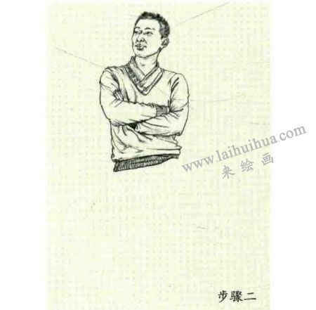 人物速寫(xiě)站姿的畫(huà)法步驟02