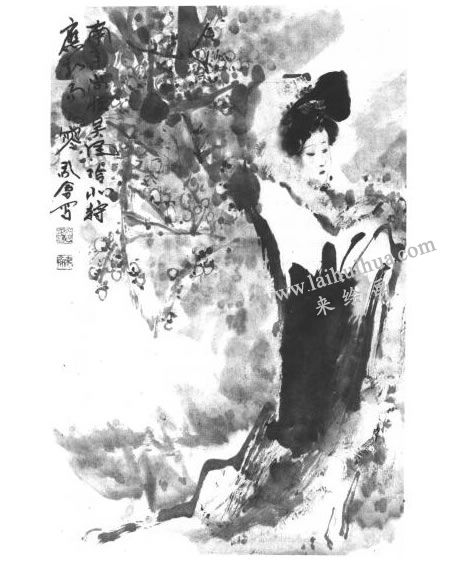寫意小品完成效果《易水寒》