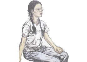中學(xué)生肖像的寫意畫寫生畫法步驟