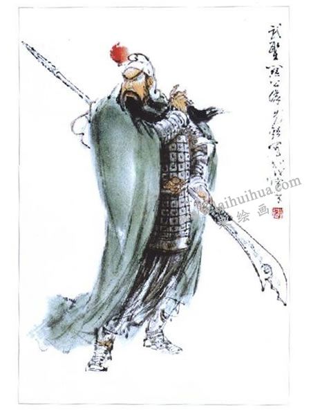 寫意畫《武圣圖》的表現(xiàn)方法圖示03
