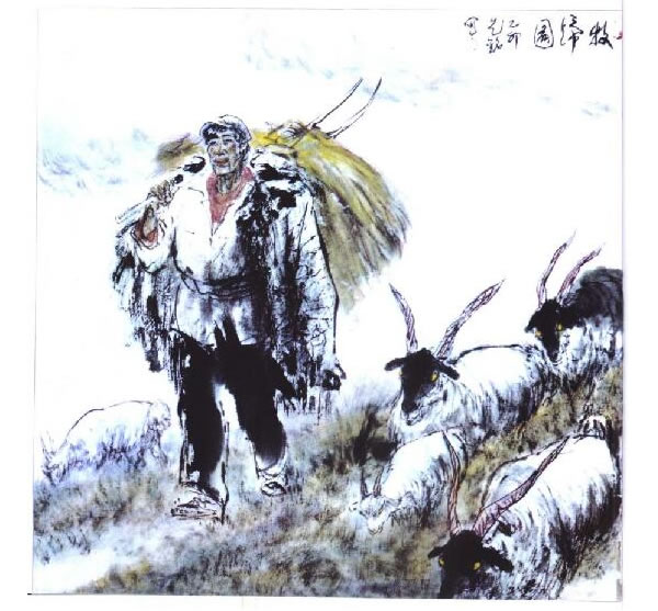 寫意人物畫《暮歸圖》的表現(xiàn)方法