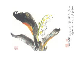 鈴蘭寫意畫法