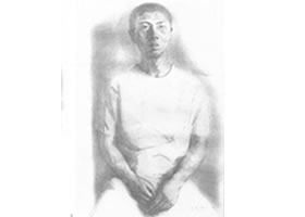 《男青年半身素描》寫(xiě)生