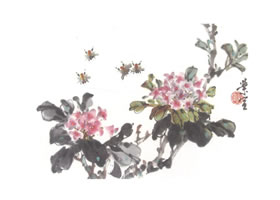 瑞香花寫意畫法