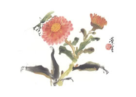 金盞花寫意畫法