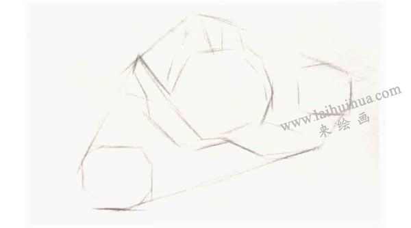 結(jié)構(gòu)素描表現(xiàn)步驟：起稿階段
