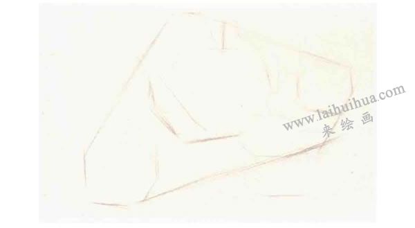 明暗素描表現(xiàn)步驟：起稿階段