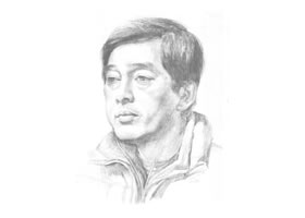 《男子頭像》素描畫(huà)法步驟
