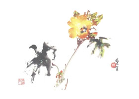 秋葵寫意畫法（一）