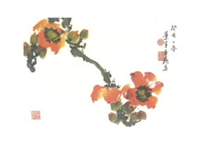 木棉寫意畫法