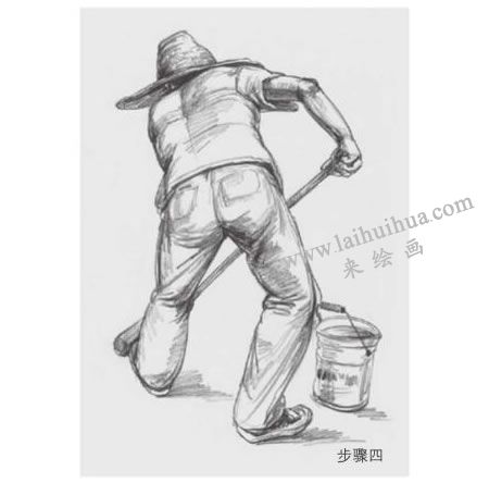 動(dòng)態(tài)人物的速寫畫法步驟圖示04