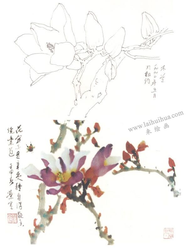 木蘭寫(xiě)意畫(huà)法