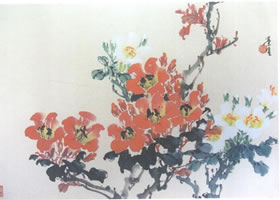 杜鵑花寫意畫法