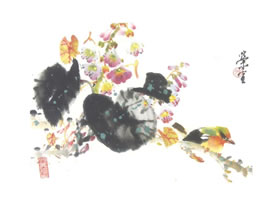 泡桐（桐花）寫意畫法