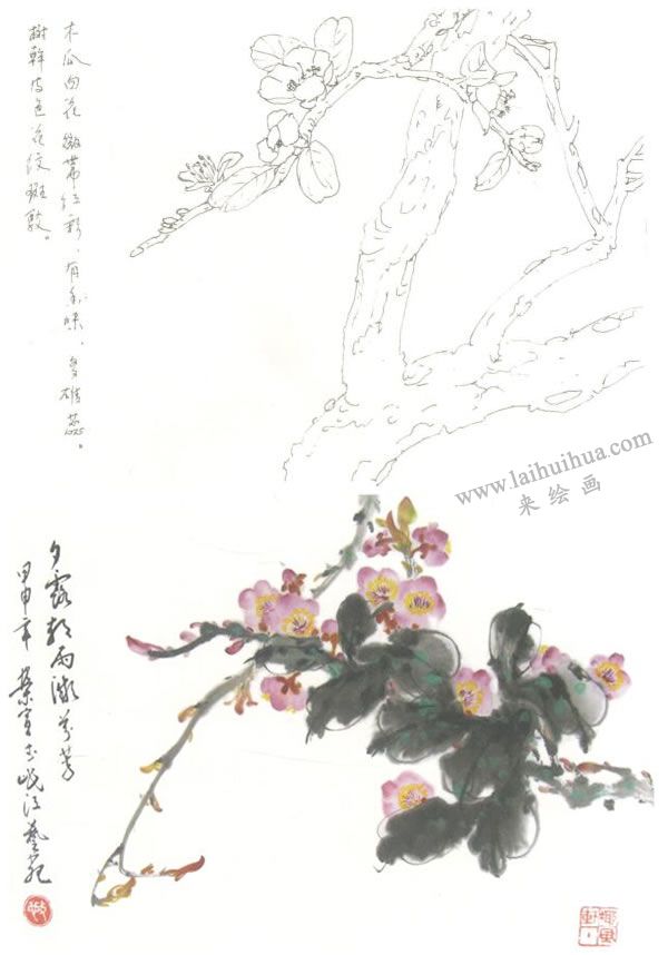 木瓜寫意畫法