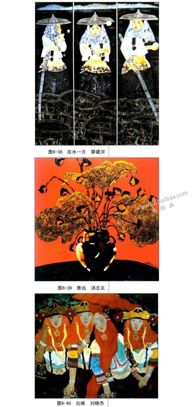 磨漆裝飾畫02