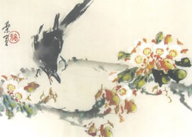 李樹（李花）寫意畫法