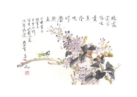 丁香花寫意畫法
