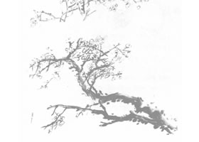 吳昌碩《梅花月影圖》