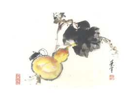 葫蘆寫意畫法