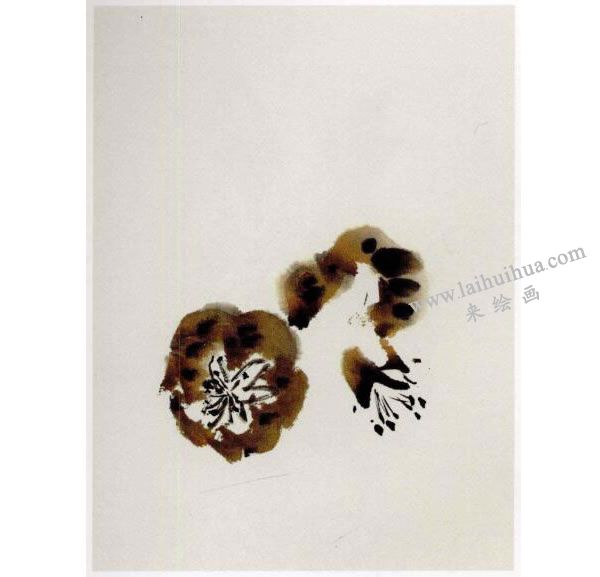 長(zhǎng)在樹(shù)上的石榴寫(xiě)意畫(huà)法步驟圖示01