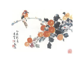 金橘寫意畫法