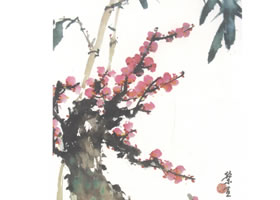 嶺南畫派《雙清圖》