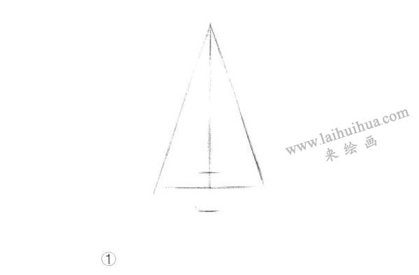 圓錐體素描明暗的畫法步驟01