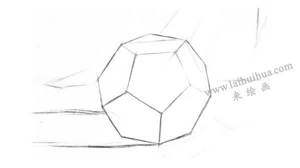 十二面體素描的明暗畫法步驟圖示03