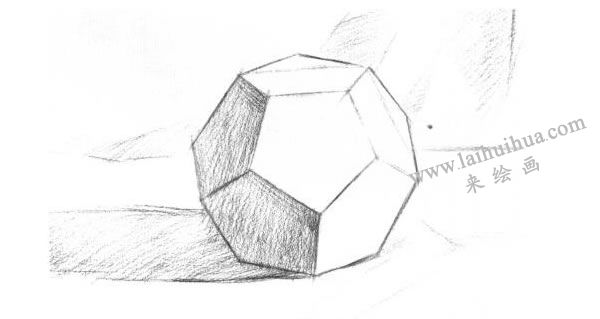 十二面體素描的明暗畫法步驟圖示04