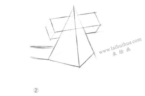 方錐結(jié)合體素描的明暗畫法步驟圖示02