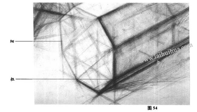 幾何體空間構(gòu)圖粗細法圖示