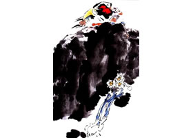 《幸福神仙》寫意畫法