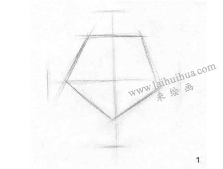 正二十面體結構素描畫法步驟圖示01