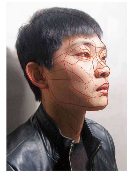 男青年頭像結(jié)構(gòu)素描畫法