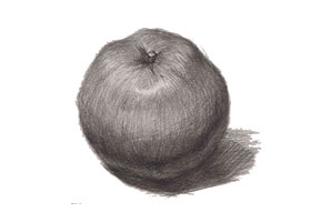 橘子素描畫法（二）