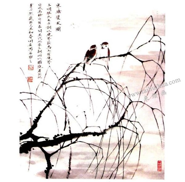 李同安《柳趣圖》小寫意畫法步驟圖示04